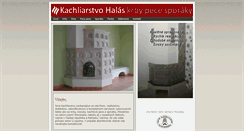 Desktop Screenshot of kachliarstvo-halas.sk