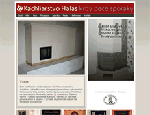Tablet Screenshot of kachliarstvo-halas.sk